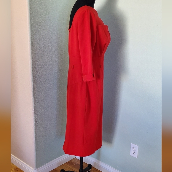 Black Halo Red Dress Size 12 - Picture 4 of 5